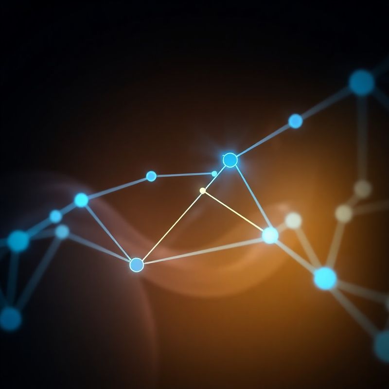 Workflow automatizat AI cu noduri indigo conectate